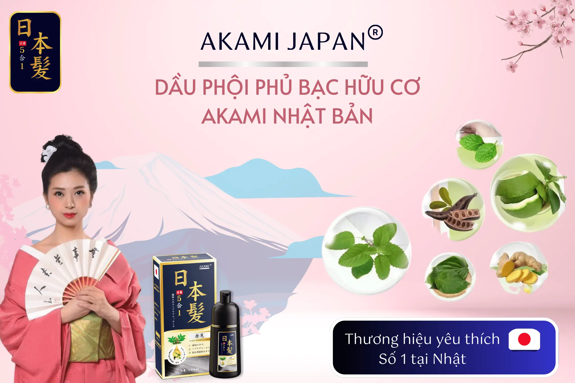 Bí kíp phân biệt dầu gội nhuộm tóc thảo dược Akami chính hãng đến từ nhật bản